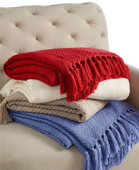Macys throw blankets - Solid Cable Knit Throw with Faux Fur Reverse, Created for Macy's ... Classic Velvety Plush Blankets, Created For Macy's ... Every year I get Martha Stewart throws/ ...